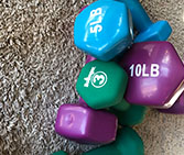 Home gym free weights